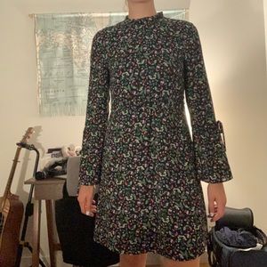 Hallhuber Mock-Neck Floral Dress